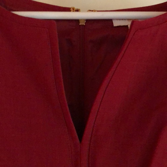 Tory Burch elegant red mod Lydia dress - Picture 3 of 6